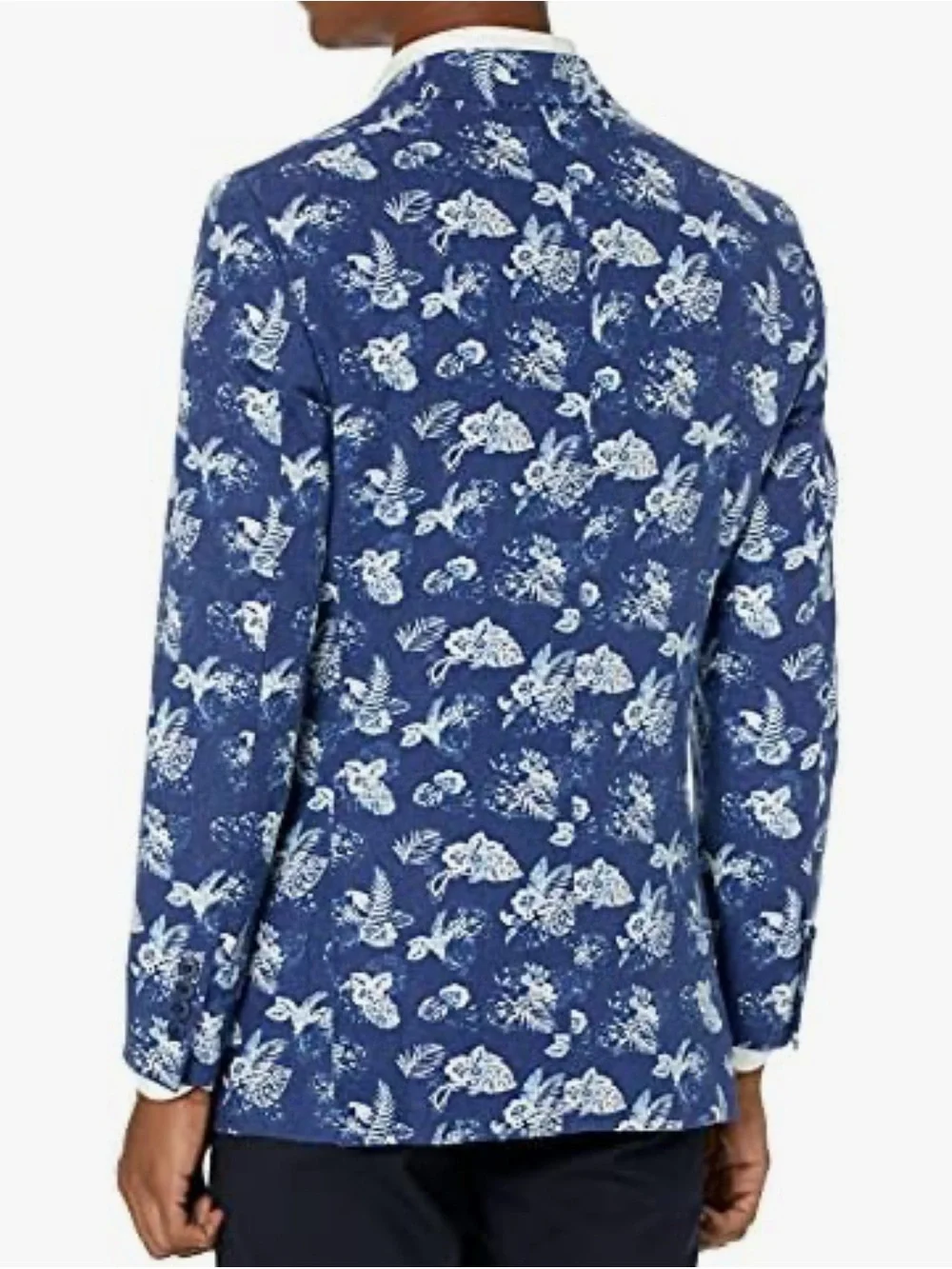 US Polo Assn NWT Blue Floral Suit Jacket Blazer Sport Coat Size 48R Men’s